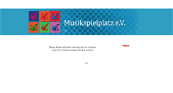 Desktop Screenshot of musikspielplatz.org